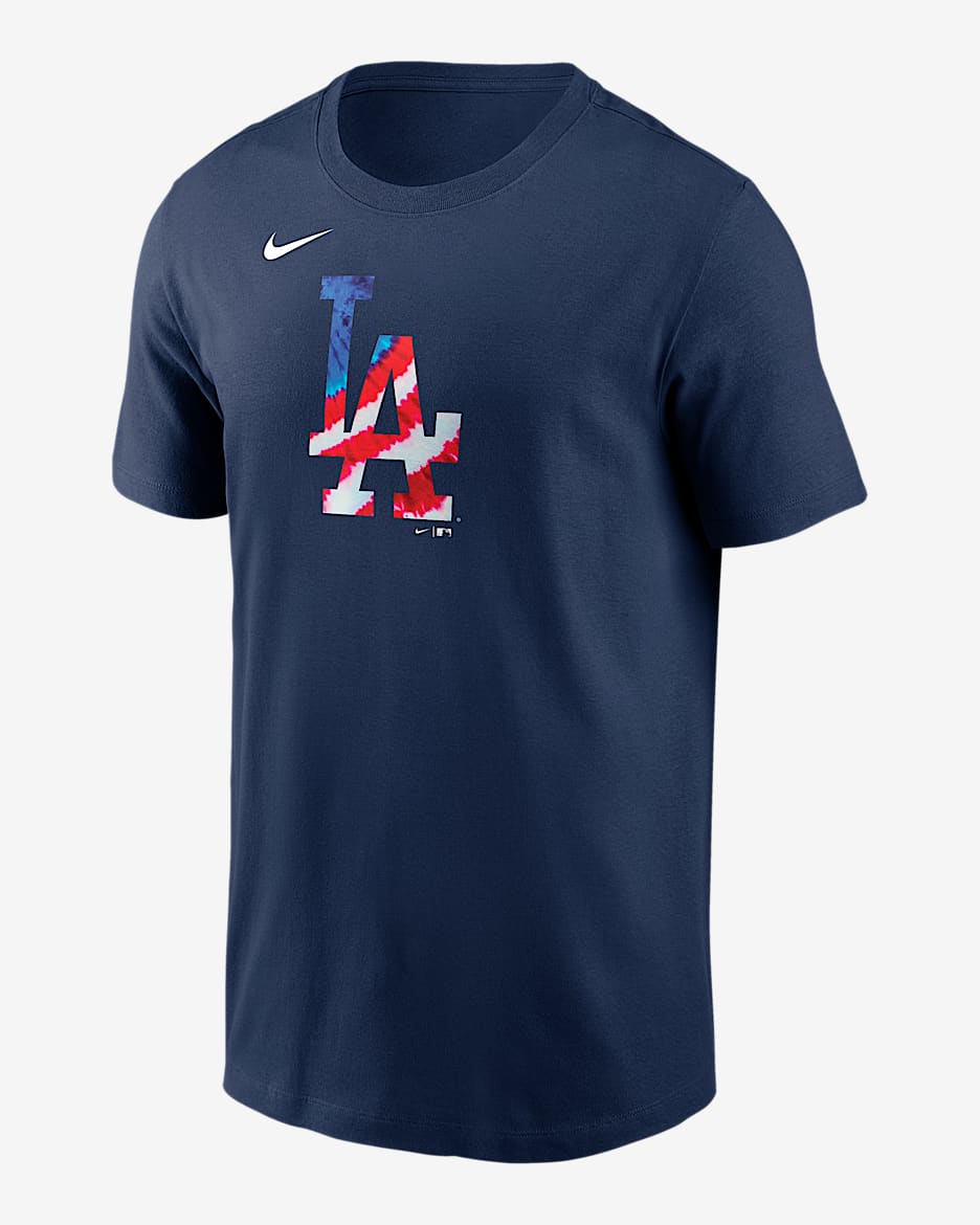 Nike LA Dodgers DRI-FIT Tシャツ Lサイズ MLB正規品 Men's Los Angeles Dodgers Nike City Connect Wordmark Drifit